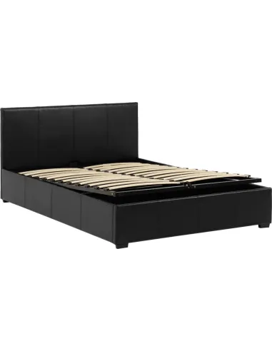 Waverley 5FT Storage Bed - Black  PU