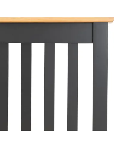 Monaco 3FT High End Bed - Grey/Oak Effect