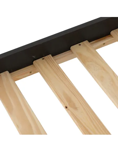 Monaco 3FT High End Bed - Grey/Oak Effect