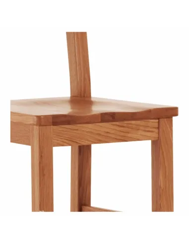 Lancaster Large Dining Chair - Wooden Seat /Solid Oak