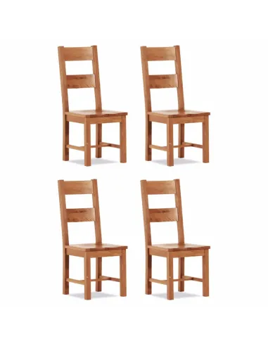 Lancaster Large Dining Chair - Wooden Seat /Solid Oak