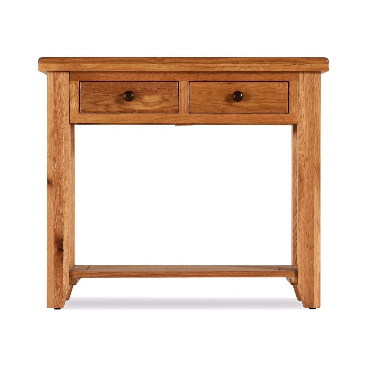 Lancaster 2 Drawer Console Table - Solid Oak