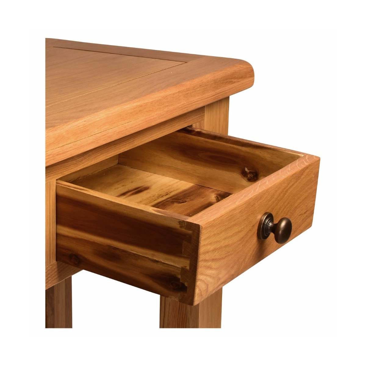 Lancaster 2 Drawer Console Table - Solid Oak