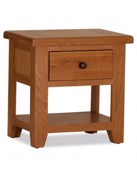 Lancaster 1 Drawer Lamp Table - Solid Oak