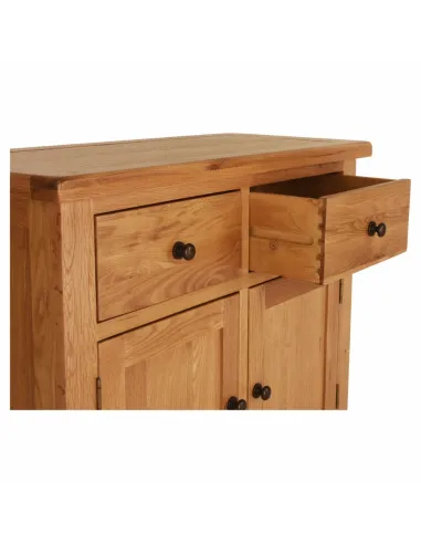 Lancaster 2 Door 2 Drawer Sideboard - Solid Oak