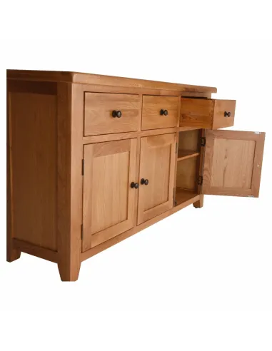 Lancaster 3 Door 3 Drawer Sideboard - Solid Oak