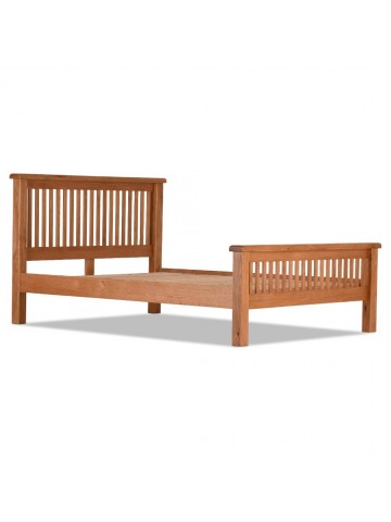 Lancaster 6ft Slatted Bedframe - Solid Oak