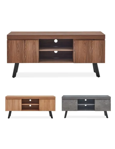 Isla Wide TV Unit - Walnut