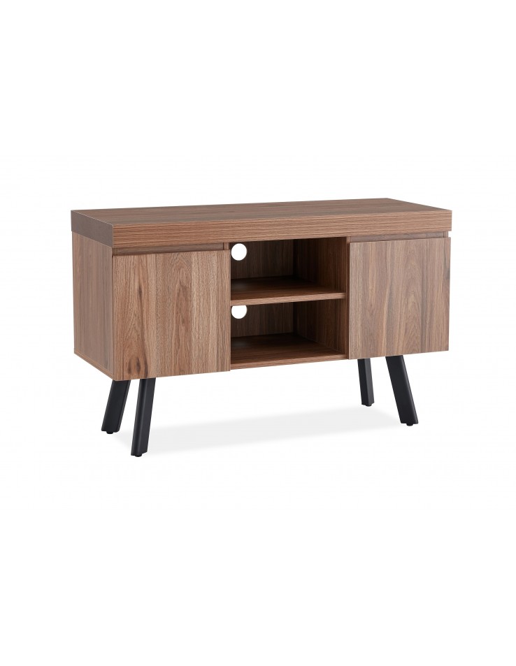 Small walnut store tv unit