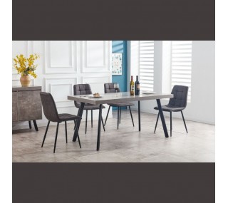 Isla 1.6m Dining Table - Grey