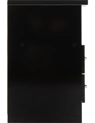 Nevada 2 Drawer Bedside Locker - Black  Gloss