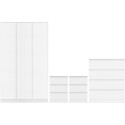 Malvern 3 Door Wardrobe Bedroom Set - White