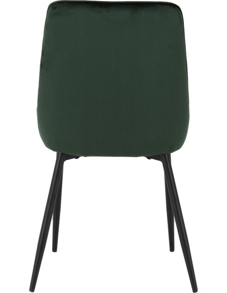 Treviso & Avery Dining Set (x4 Chairs) - Light Oak Effect/Emerald Green Velvet