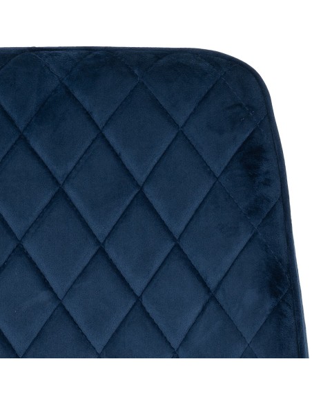 Treviso & Avery Dining Set (x4 Chairs) - Light Oak Effect/Sapphire Blue Velvet