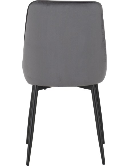 Treviso & Avery Dining Set (x4 Chairs) - Light Oak Effect/Grey Velvet