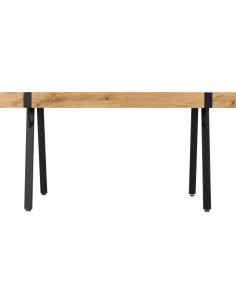 Treviso & Quebec Dining Set (x4 Chairs) - Light Oak Effect/Grey PU 2