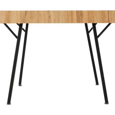 Treviso & Quebec Dining Set (x4 Chairs) - Light Oak Effect/Grey PU