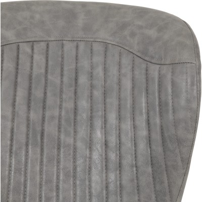 Treviso & Quebec Dining Set (x4 Chairs) - Light Oak Effect/Grey PU