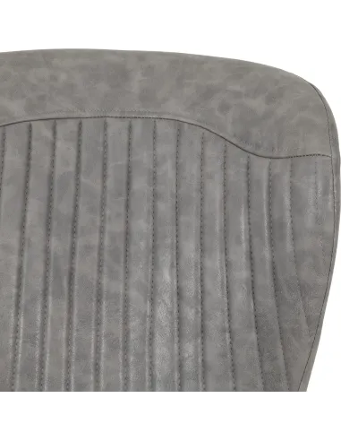 Treviso & Quebec Dining Set (x4 Chairs) - Light Oak Effect/Grey PU