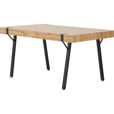 Treviso & Quebec Dining Set (x4 Chairs) - Light Oak Effect/Grey PU