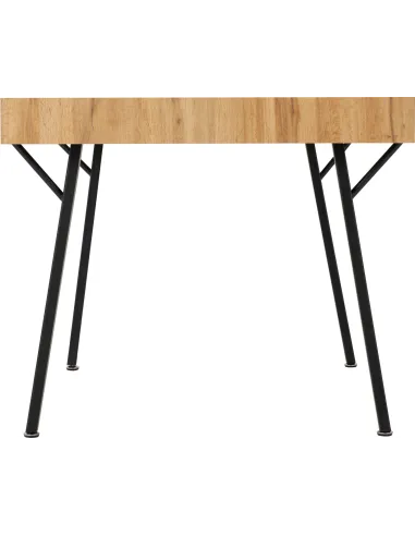 Treviso & Quebec Dining Set (x4 Chairs) - Light Oak Effect/Brown PU