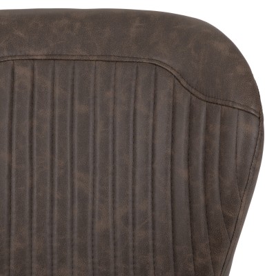 Treviso & Quebec Dining Set (x4 Chairs) - Light Oak Effect/Brown PU