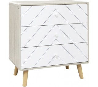 Dixie 3 Drawer Chest - Dusty Grey/White | furniture shop carlow, furniture carlow, furniture naas, furniture wexford, furniture ireland, furniture stores dublin