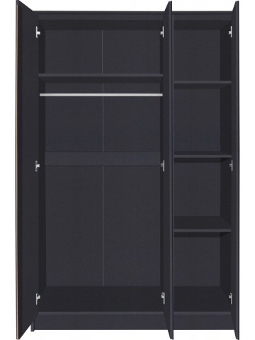 Malvern 3 Door Wardrobe - Grey