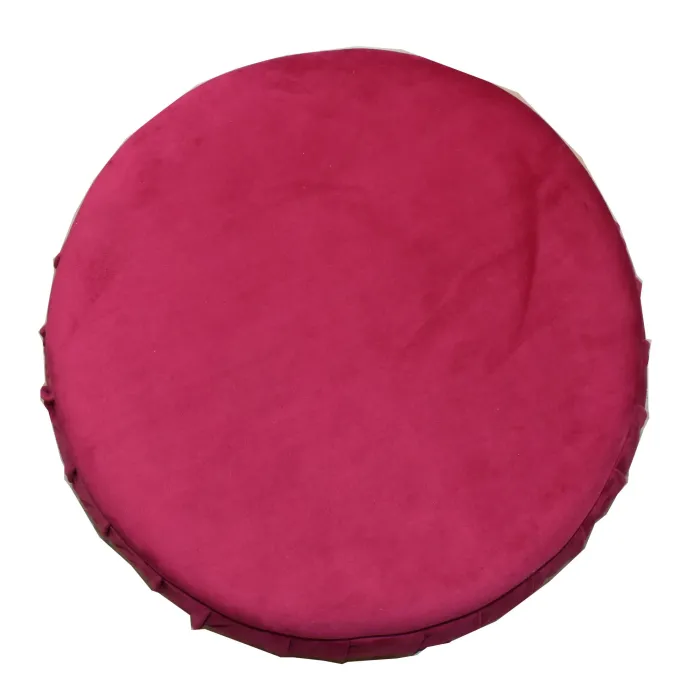 18404 Storage Footstool - Red Fabric
