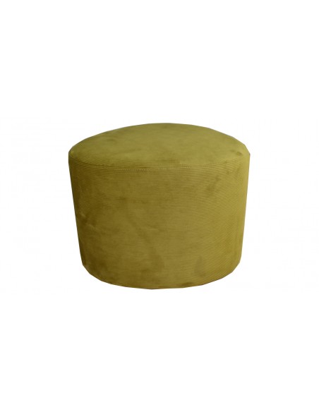 18552 Footstool - Yellow Fabric