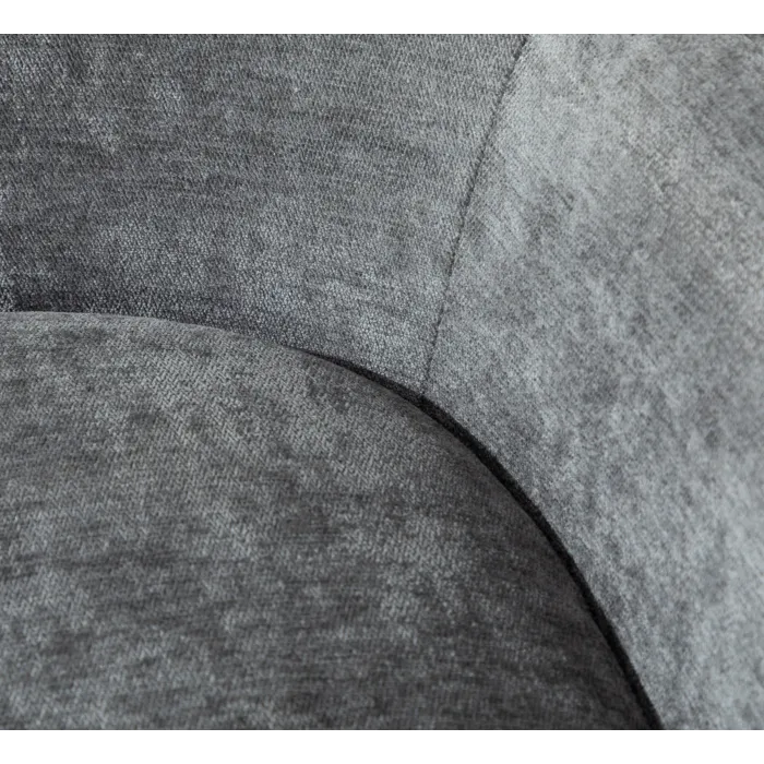 1986 Chair & Footstool - Dark Grey