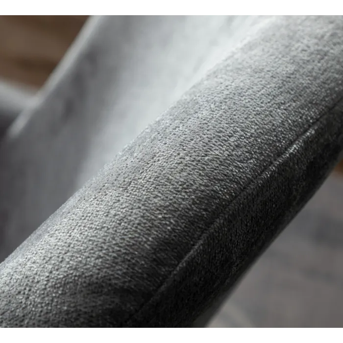 1986 Chair & Footstool - Dark Grey