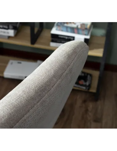 1986 Chair & Footstool - Light Grey