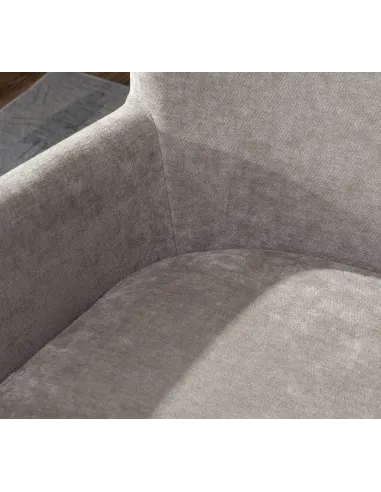 1986 Chair & Footstool - Light Grey