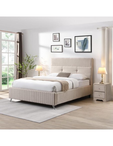 Cork 4FT6 Bedframe - Beige