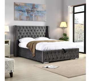 Jersey 4FT6 Bedframe - Dark...