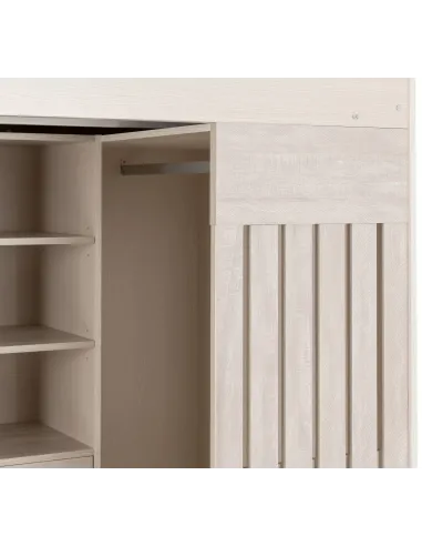 Jupiter High Sleeper Bed - White/Grey