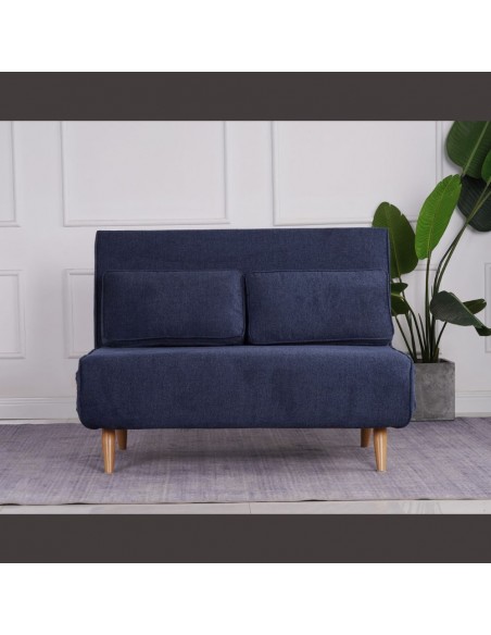 Aspen Double Sofa Bed - Denim Blue