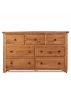 Siena 3+3 Drawer Wide Chest - Oak 2