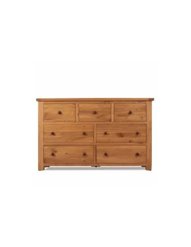 Siena 3+3 Drawer Wide Chest - Oak