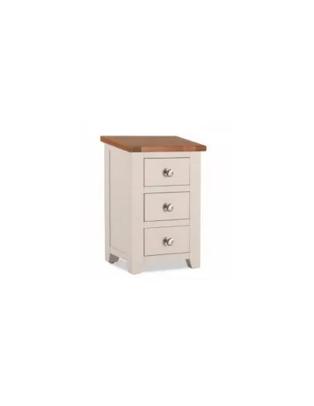 Siena 3 Drawer Bedside Locker - Silent Grey
