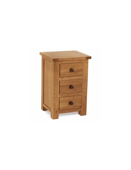 Aintree 3 Drawer Bedside Locker - Oak