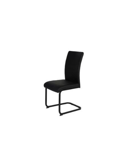 Liana Dining Chair - Black PU/Black