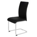 Liana Dining Chair - Black PU/Chrome