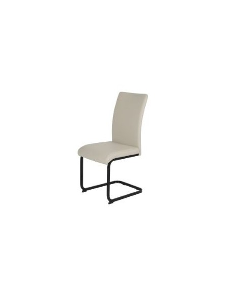 Liana Dining Chair - Taupe PU/Black