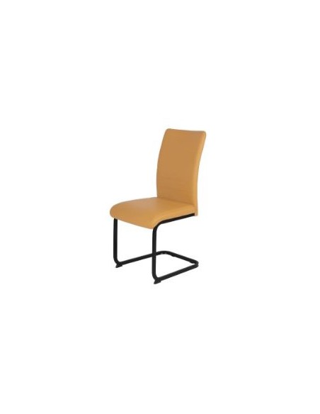 Liana Dining Chair - Yellow PU/Black