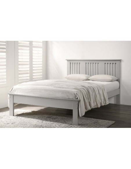 Alana 4ft Slatted Bedframe - Grey