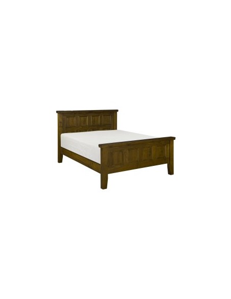 London 4ft6 Bedframe - Dark Woodgrain