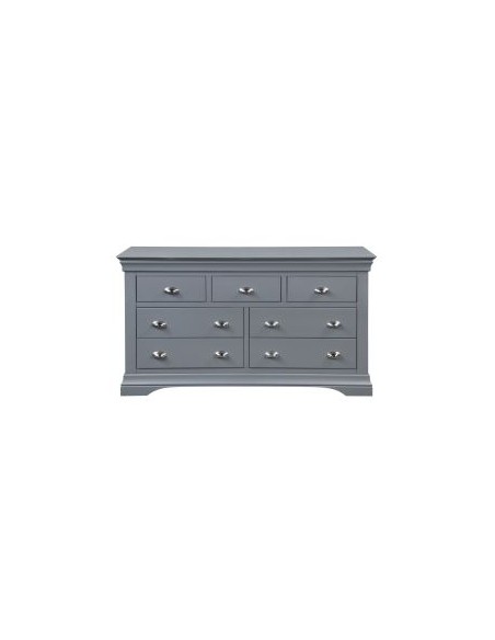 Daniella 3 + 4 Drawer Wide Chest - Dark Grey