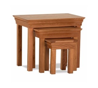 Delta Nest of Tables - French Oak | Living room furniture, furniture ireland, furniture stores, furniture dublin, furniture wexford, furniture carlow, murphy furniture
